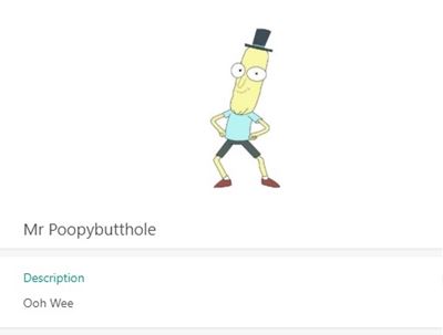 M. Poopybutthole