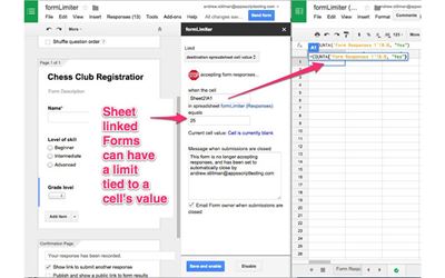 Limiter les réponses dans Google Forms