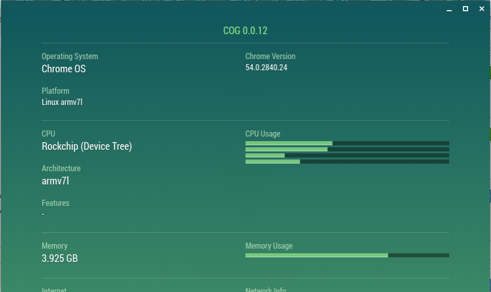 Application Chromebook Cog