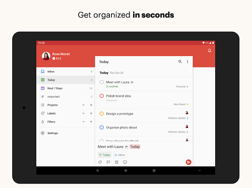 Créer un sous-projet sur Todoist