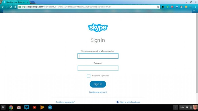 Skype sur le Web