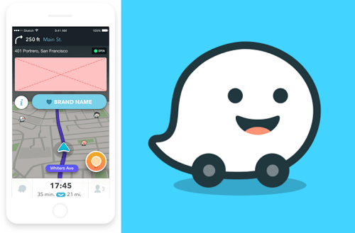 Publicité Waze