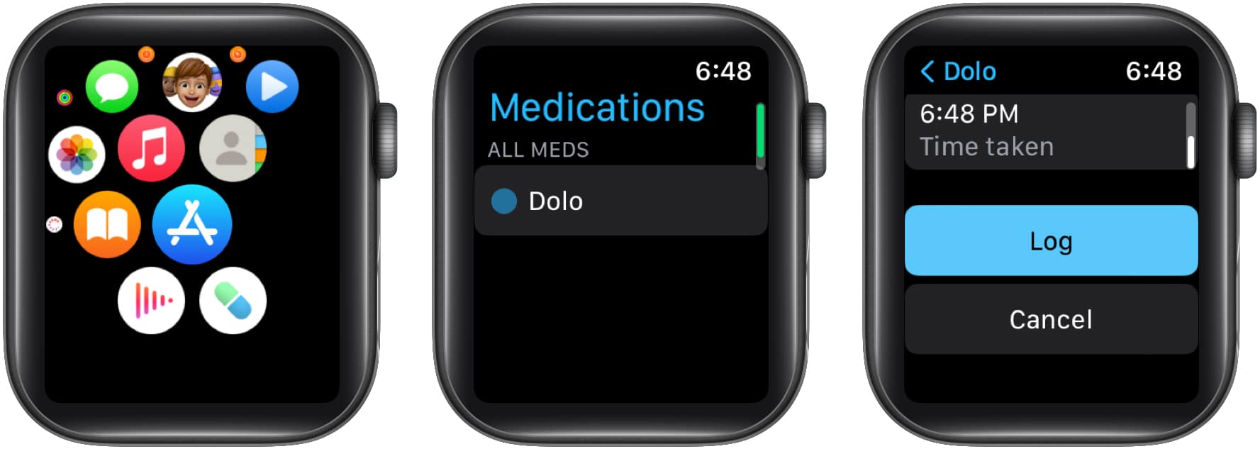 Enregistrer les médicaments dans Apple Watch