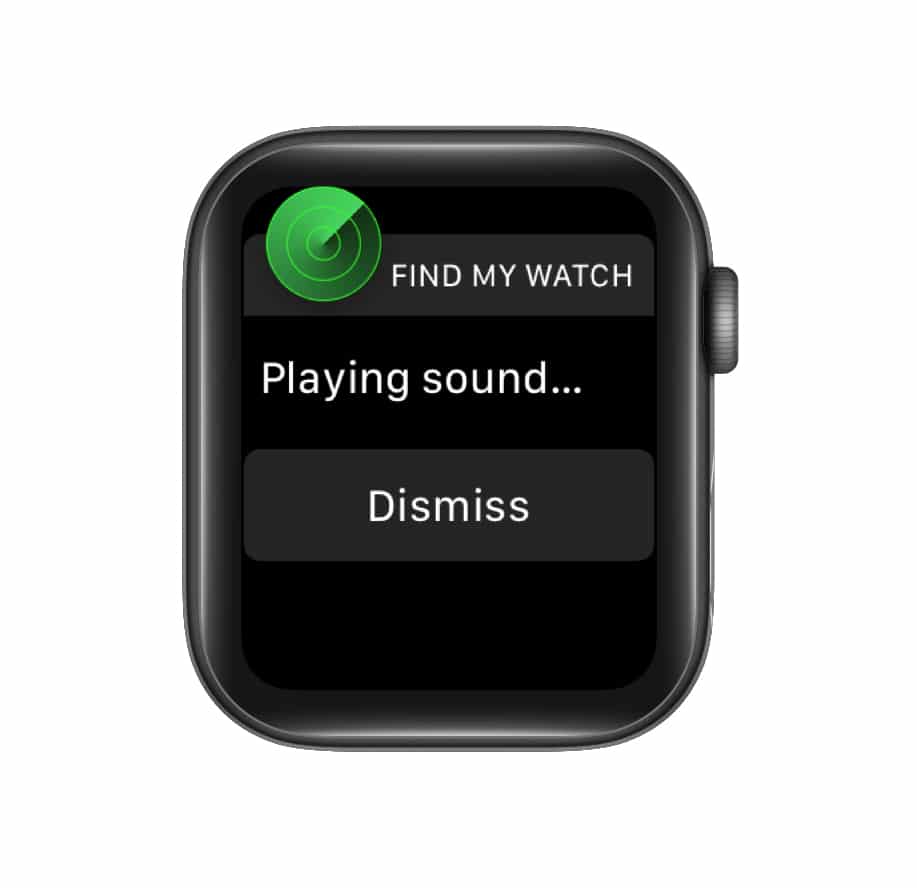 Appuyez sur Ignorer pour arrêter le ping sur votre Apple Watch