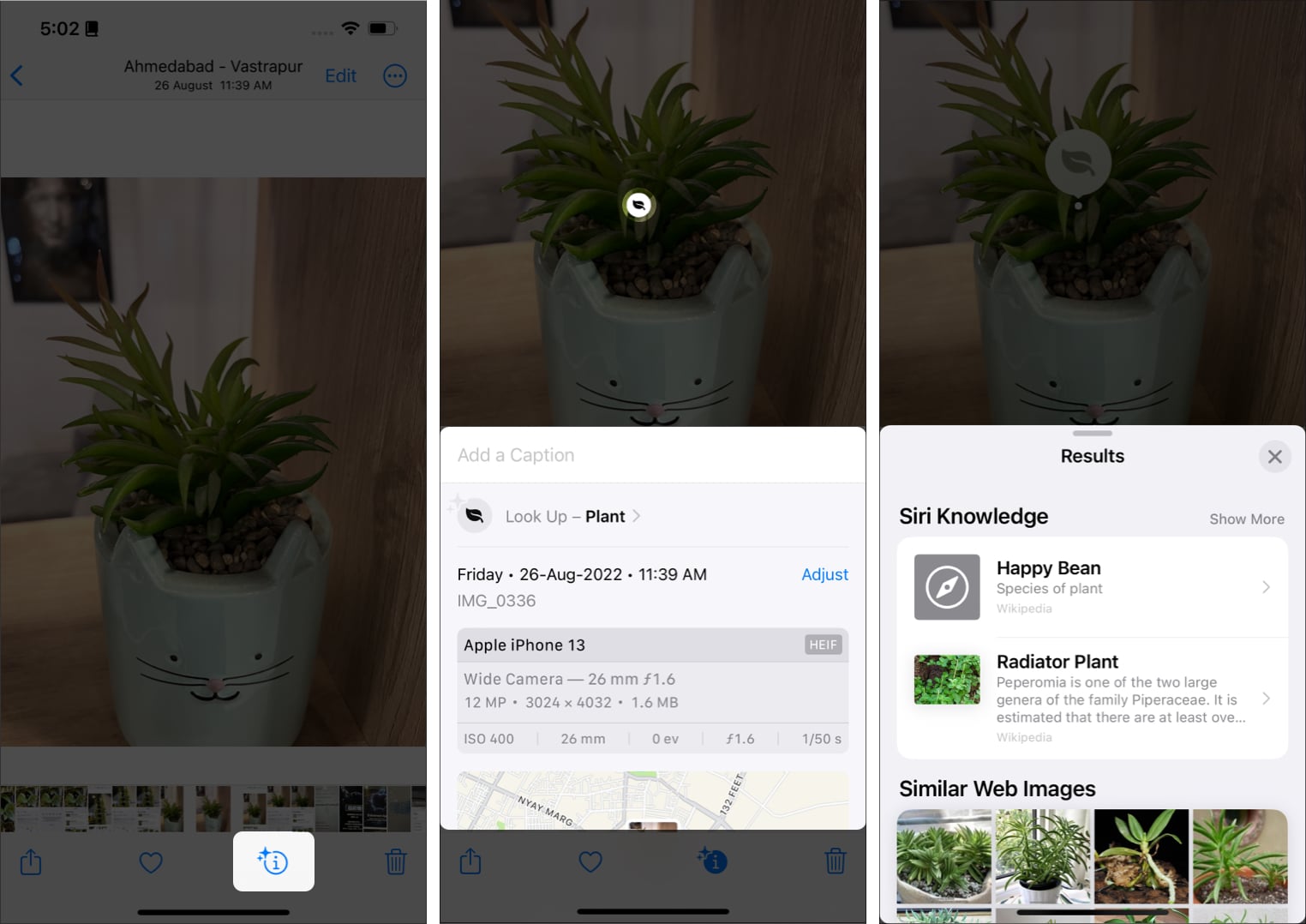 Reconnaître des objets dans l'application Photos via Visual Look Up sur iPhone